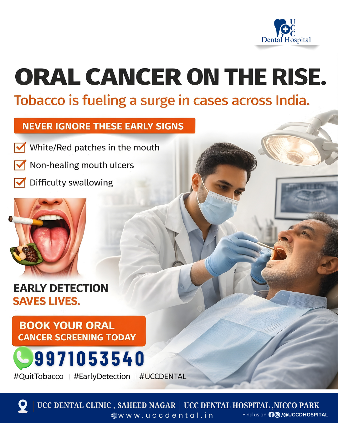 Why Early Oral Cancer Screening Is Non-Negotiable In 2026: A Guide By UCC Dental Hospital